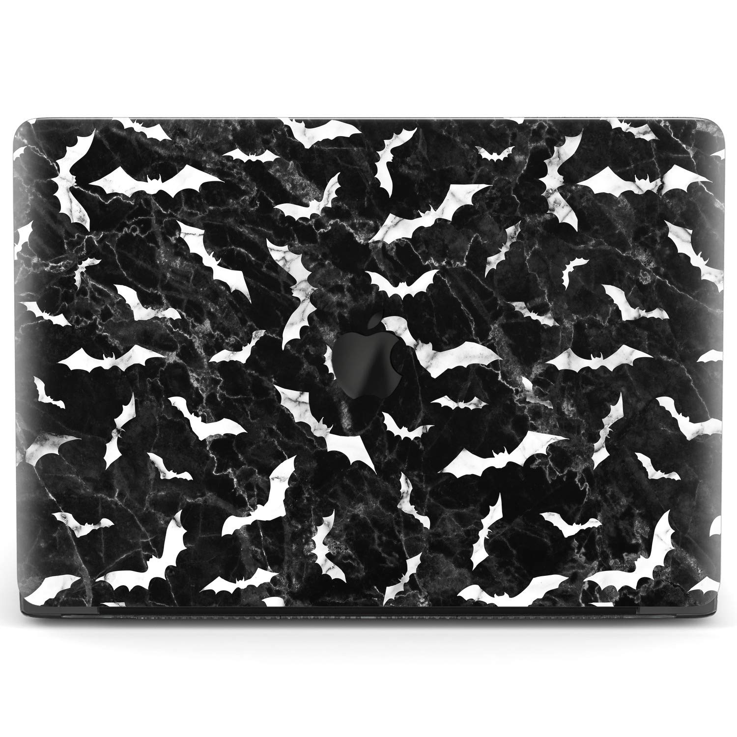 MertakHard Case Compatible with MacBook Pro 16 14 Air 15 13 inch M3 M2 M1 Mac 2024 2023 2022 2018 Bats Marble Luxury Halloween Horror Cover Clear Black Laptop Protective Touch Bar Plastic Print