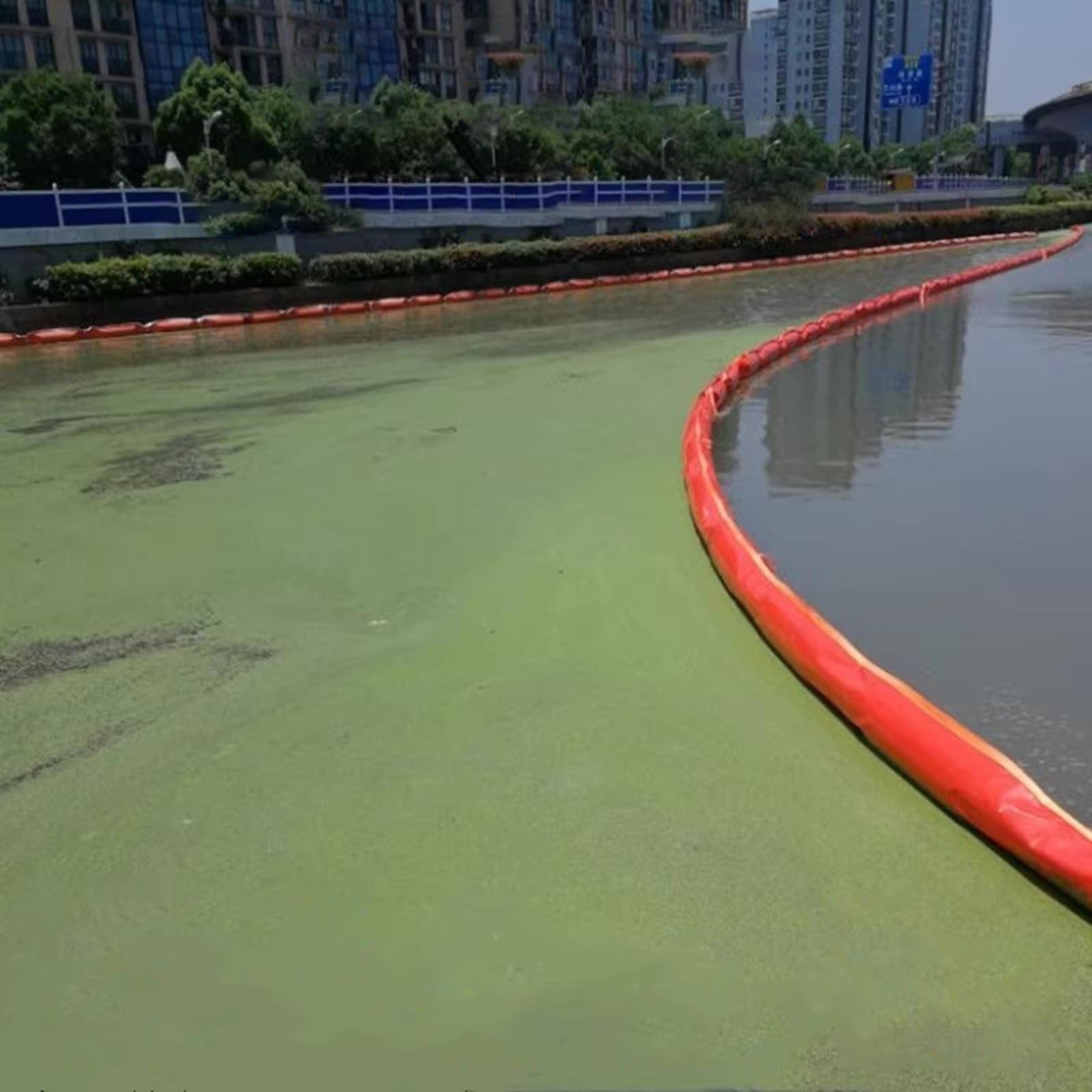 Barrière de plante aquatique haute résistance et rétention des ordures en mer