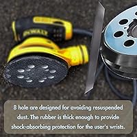 Vista 5 de Almohadilla lijadora de 5 pulgadas para lijadora orbital aleatoria DeWalt DWE6423/6423K, DWE6421/6421K, DCW210B - Almohadilla de repuesto