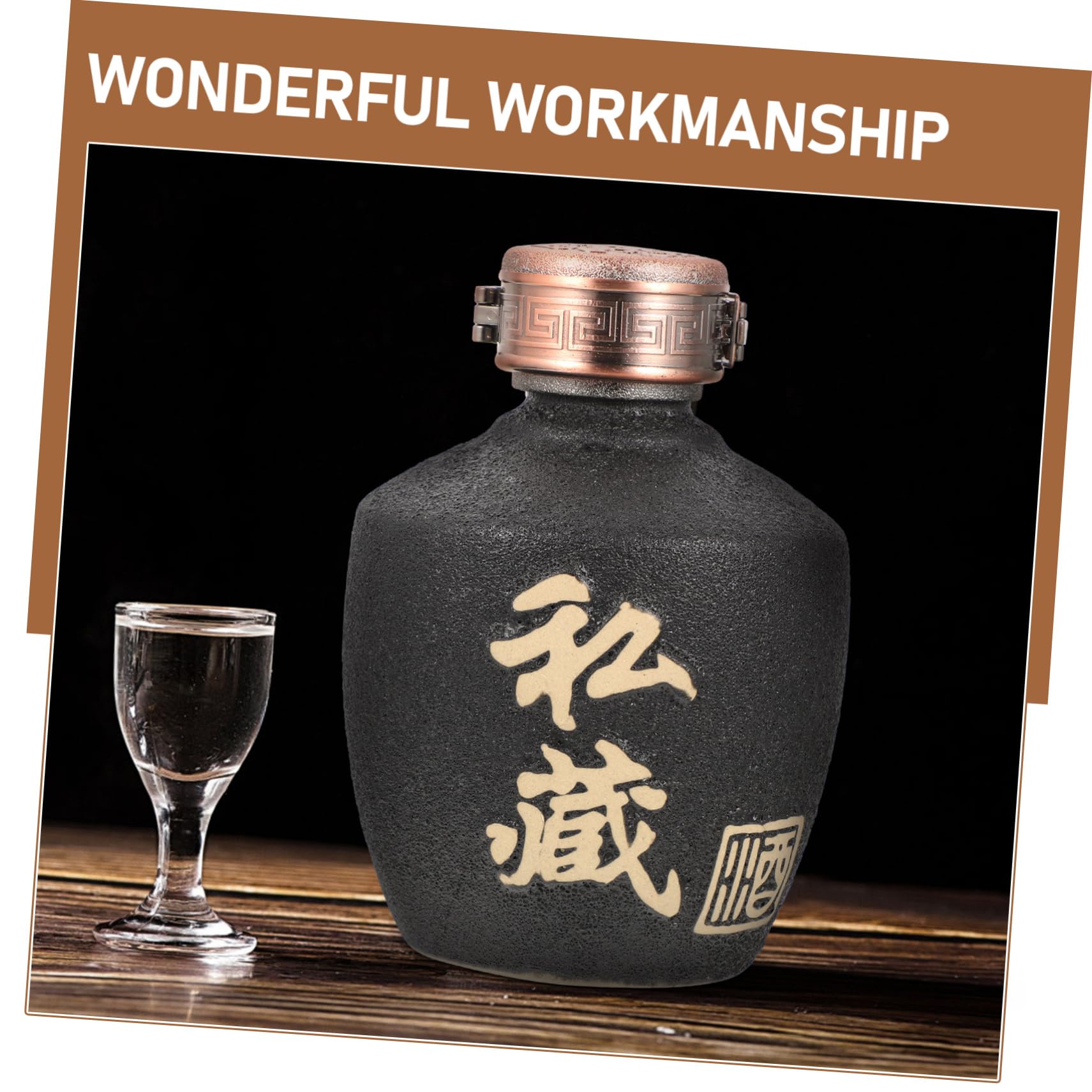 最終処分セール　龍のお酒の容器　陶器　空き瓶 Amazon.co.jp: NUOLUX 青い瓶 風の陶器製 空き酒容器 0.5kg しっかり