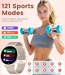 Smart Watches for Women Android/iOS Ultra-Thin 1.43'' AMOLED/IP68 Waterproof Fitness Tracker with Bluetooth Call(Answer&Make) Sport Activity Pedometer/Heart Rate Smartwatch (Gold)