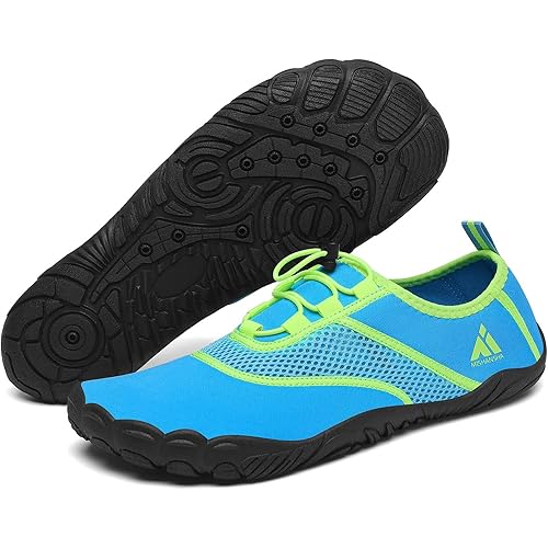 Mishansha Womens Mens Water Swim Shoes Wide Toe Box Barefoot Shoes US Size 5.5-13.5 Women / 3-11.5 Men
