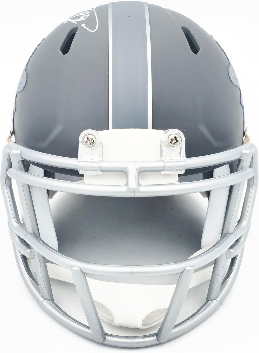 Jason Taylor Autographed Slate Silver Speed Mini Football Helmet Beckett BAS Witness Stock #228818