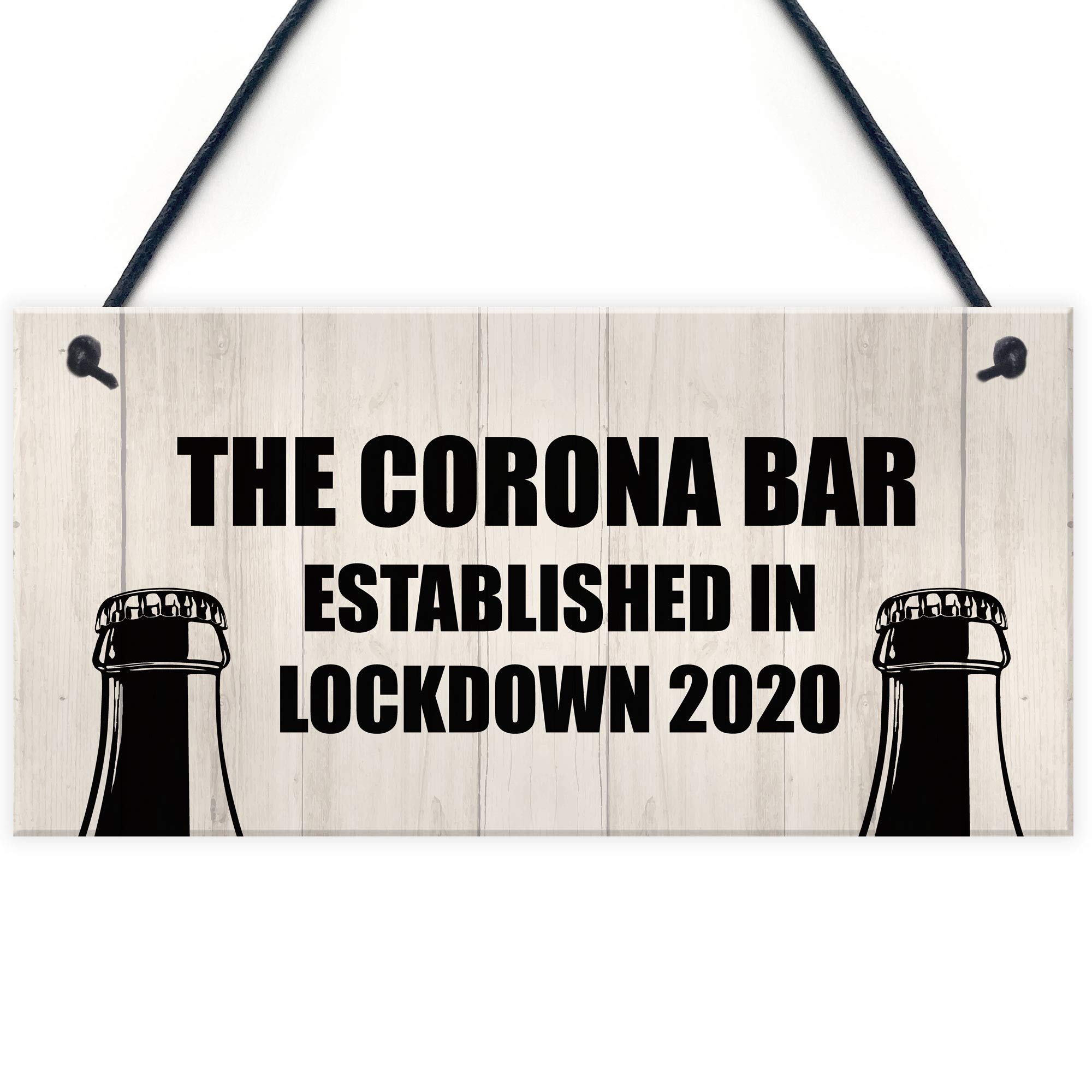 Funny Bar Sign For Garden Man Cave Home Bar Lockdown Corona Bar Alcohol Gift