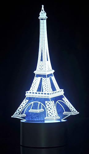 AZ Trading & Import TG2821 3D Eifel Tower - Luces LED de precisión cortadas con láser, multicolor