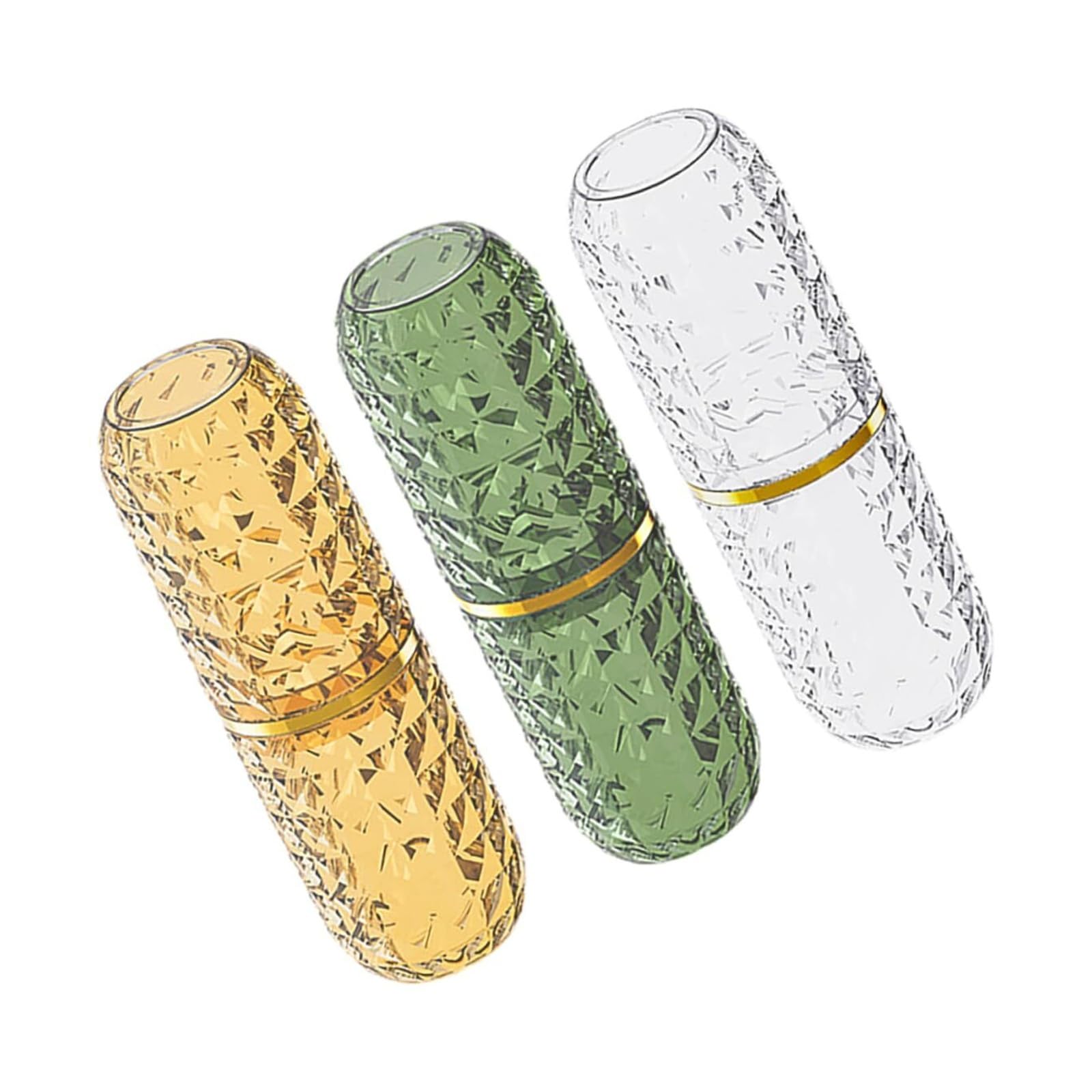 Toothbrush Holder 3pcs Portable Toothbrush Holder Toothpaste Container Bathroom Organizer Stylish Cup Reusable Mouthwash Cup