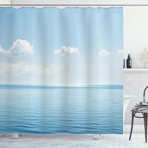 Cortina para ducha Ambesonne extra larga, diseño de las cuatro estaciones