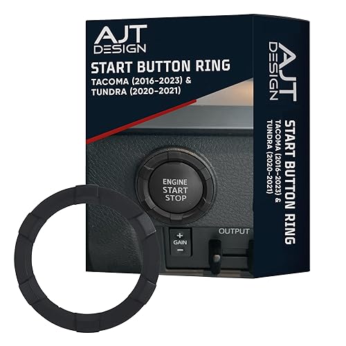 Anillo de botón de inicio para Tacoma 2016-2023  Tundra 2020-2021 - Negro