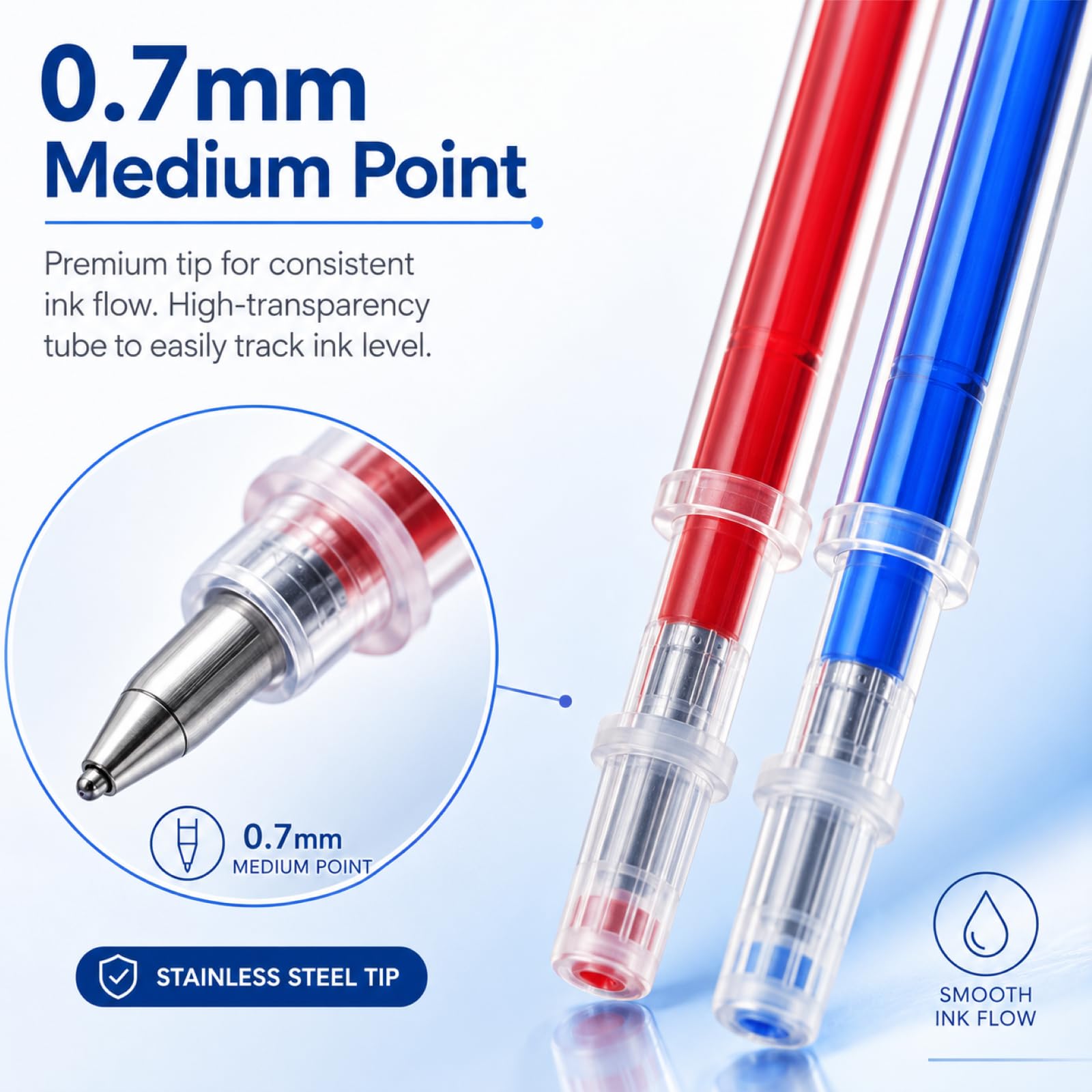 16 Stück Radierbare Ersatzminen 0,7 mm, Gel-Tintenrollermine Kompatibel mit Legami 8 Farben je 2 Stück, Löschbare Tintenroller Minen mit Wärmeempfindlicher Tinte für Schule Studium und Kreativarbeiten