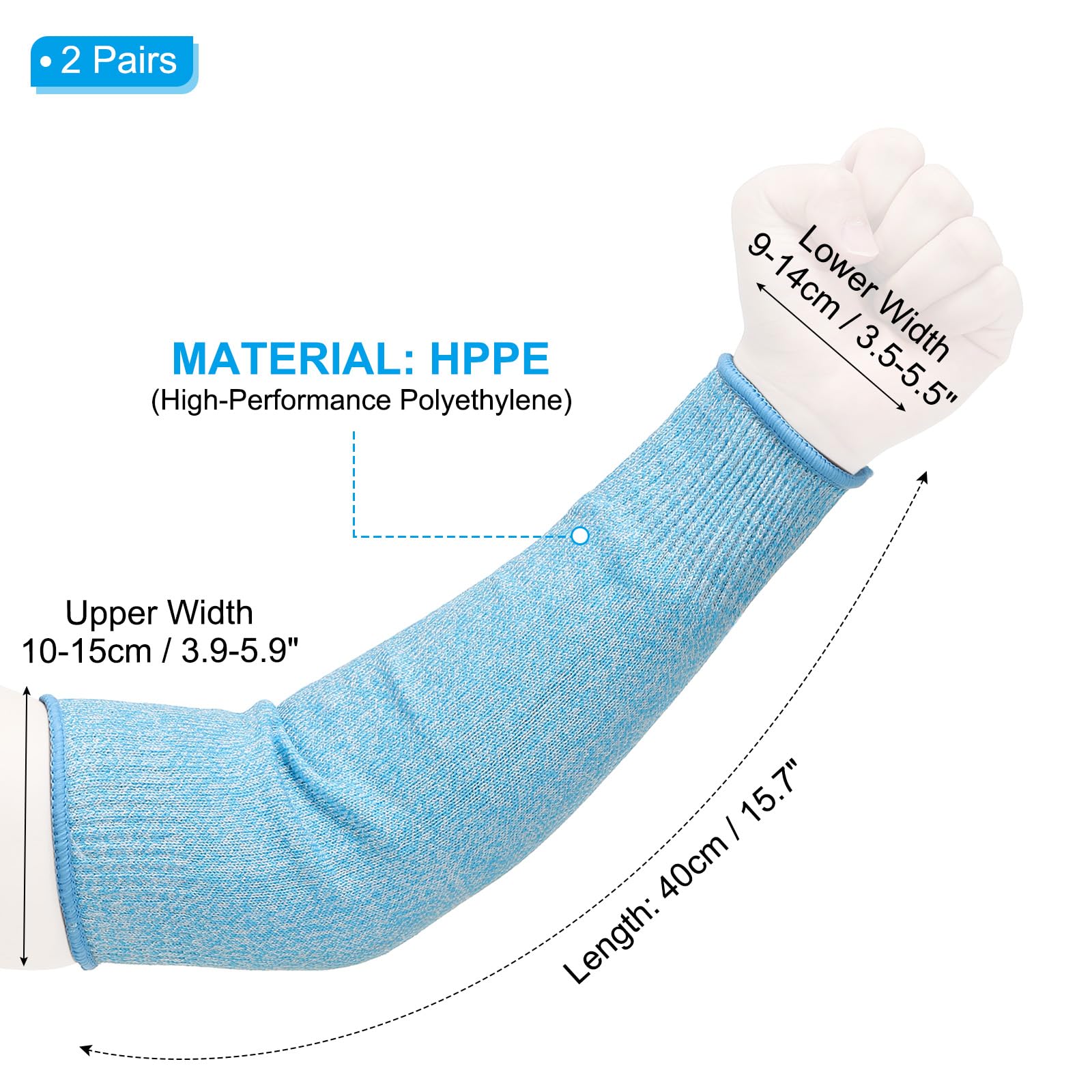 PATIKIL 16 Inch Cut Resistant Sleeve - Image 2