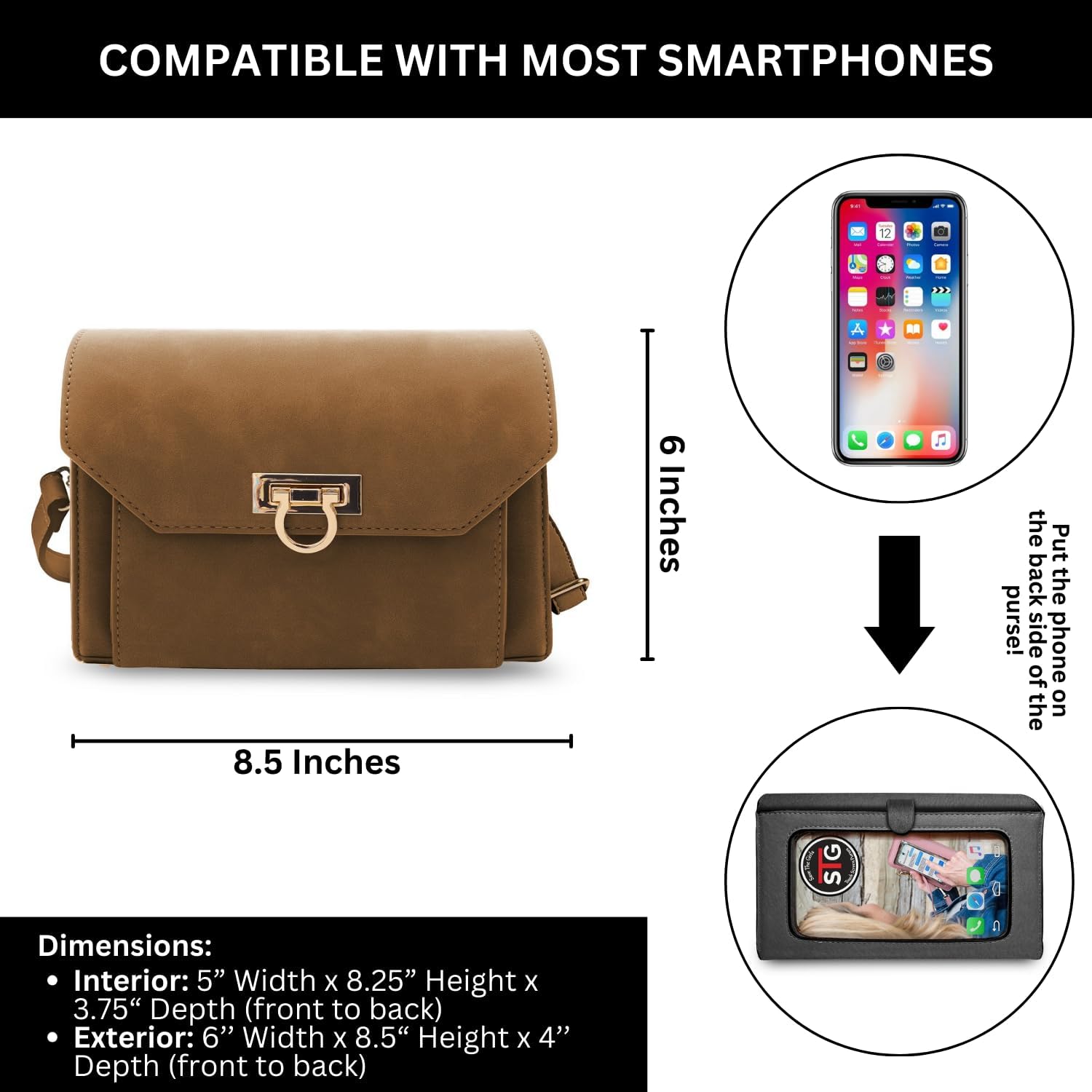 Venesia RFID touch screen purse