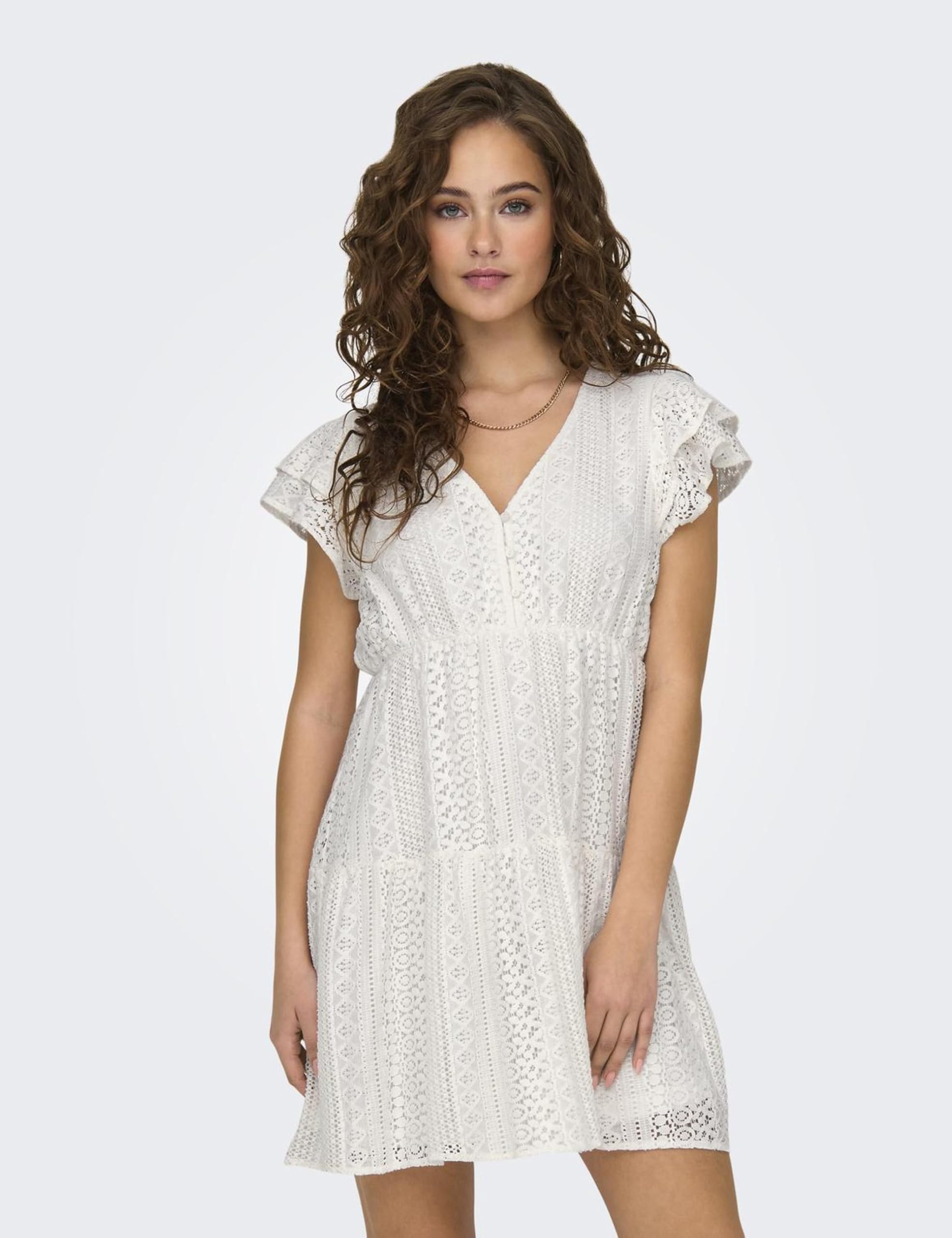 Only Onlhelena Lace Capsl Dress WVN Noos Robe d'été Femme