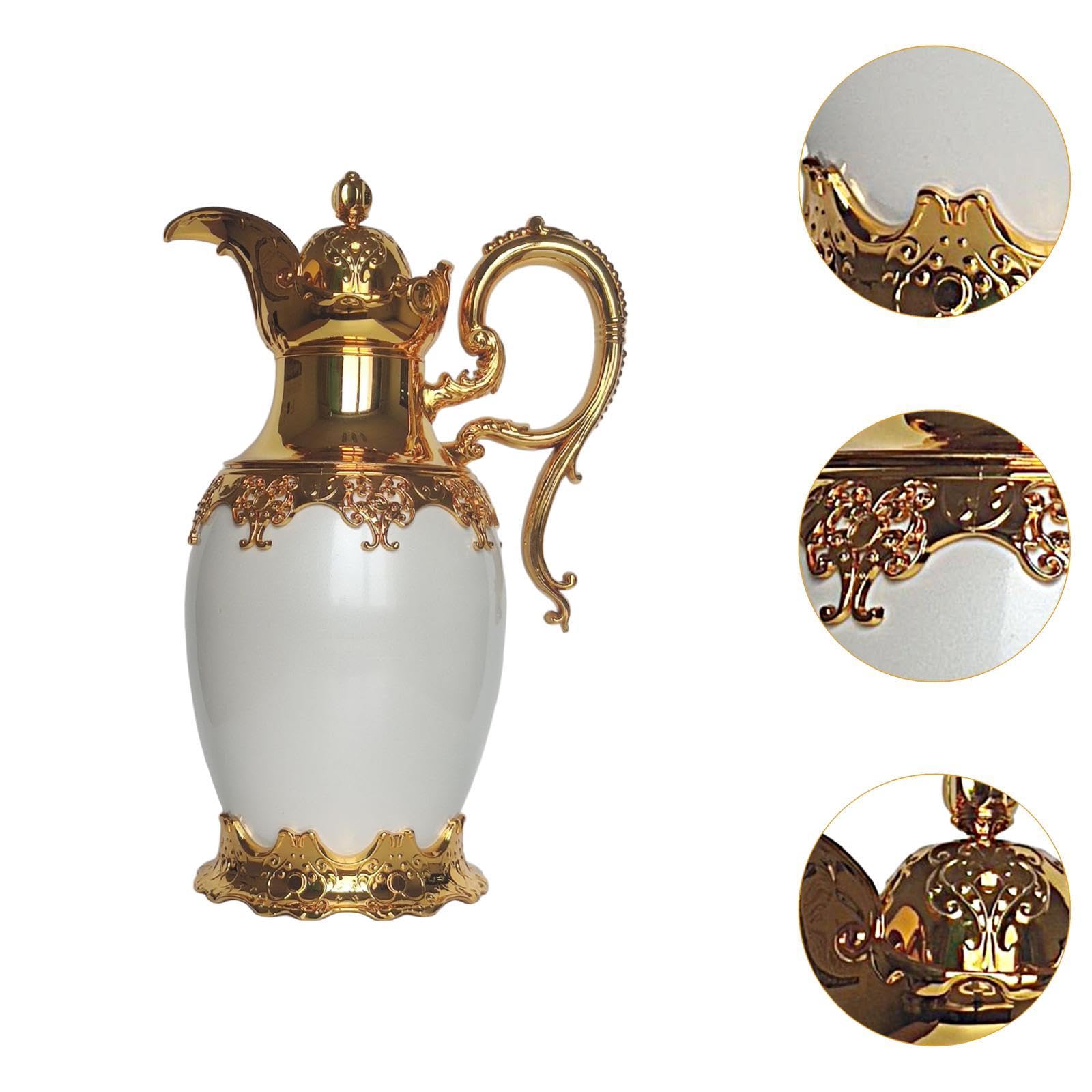 Caraffa Termica Isolata per Caffè, Termica per Tè, Pentola a Vuoto per La Cucina, Oro 28cmx32cm