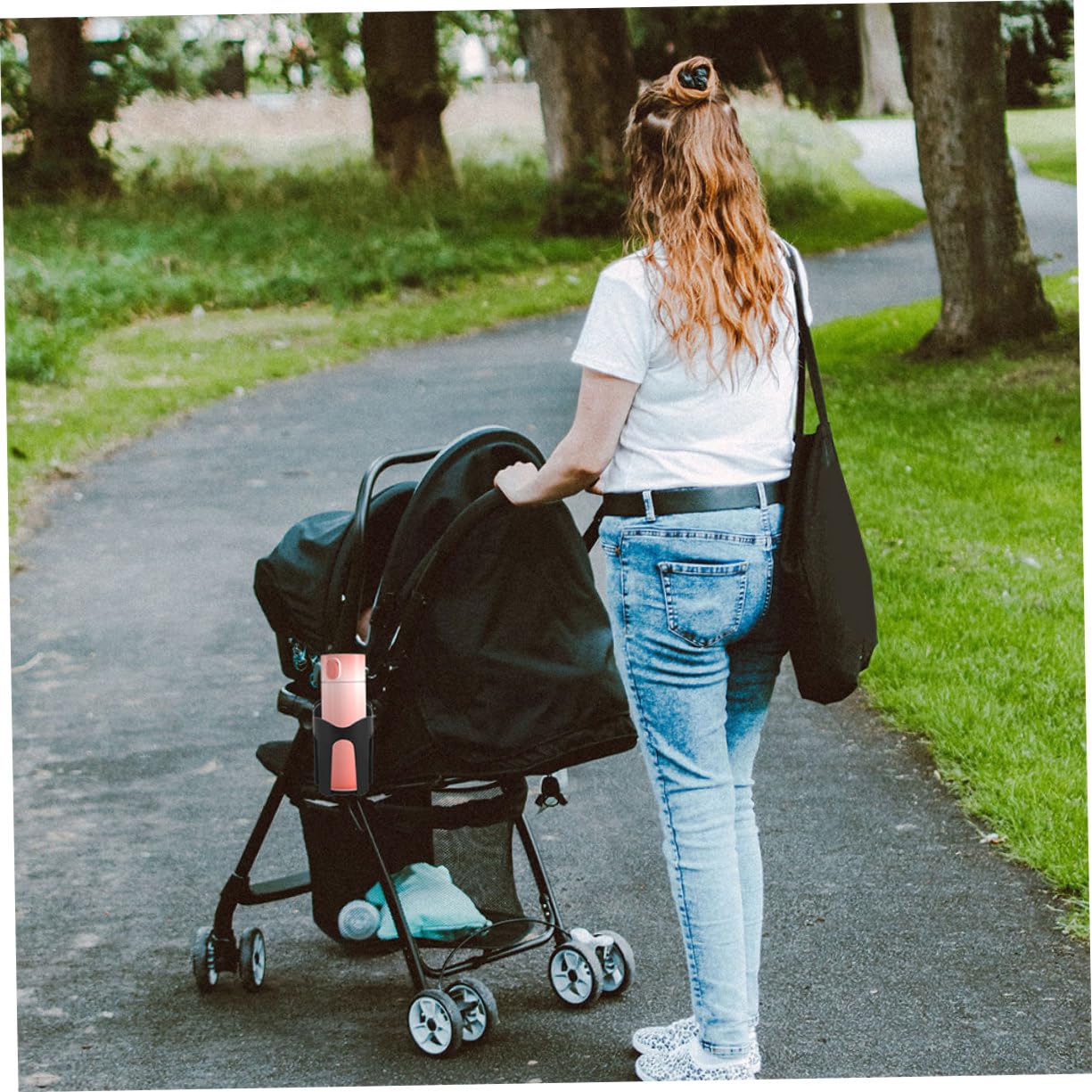 Toyvian 2pezzi Portabicchiere Per Passeggino Portaborraccia Regolabile Per Bicicletta Supporto Per Telefono Senza Strumenti Adatto Deambulatore e Sedia Rotelle