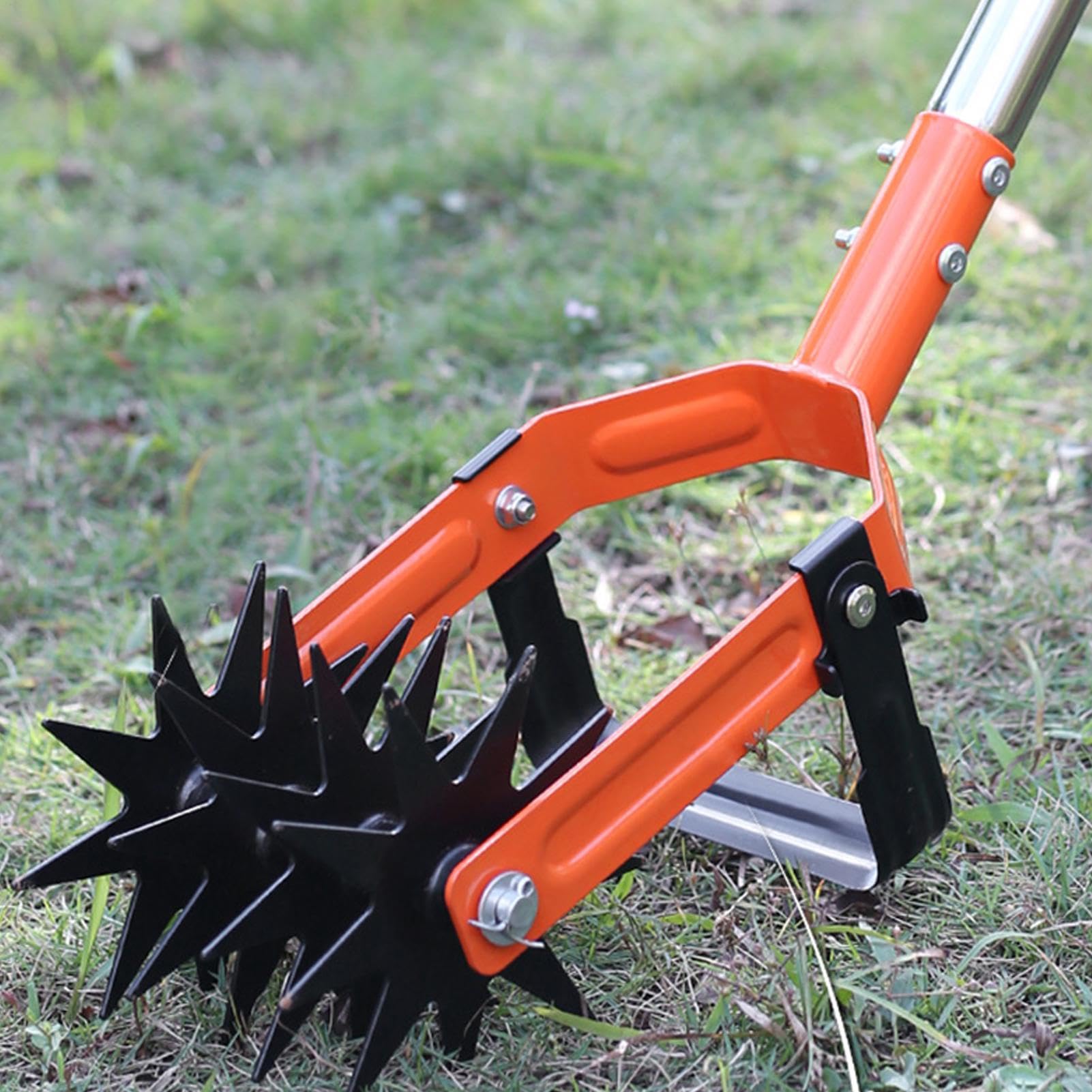 Cultivador Manual para Jardín para Trabajos Pesados, Mango Antideslizante,