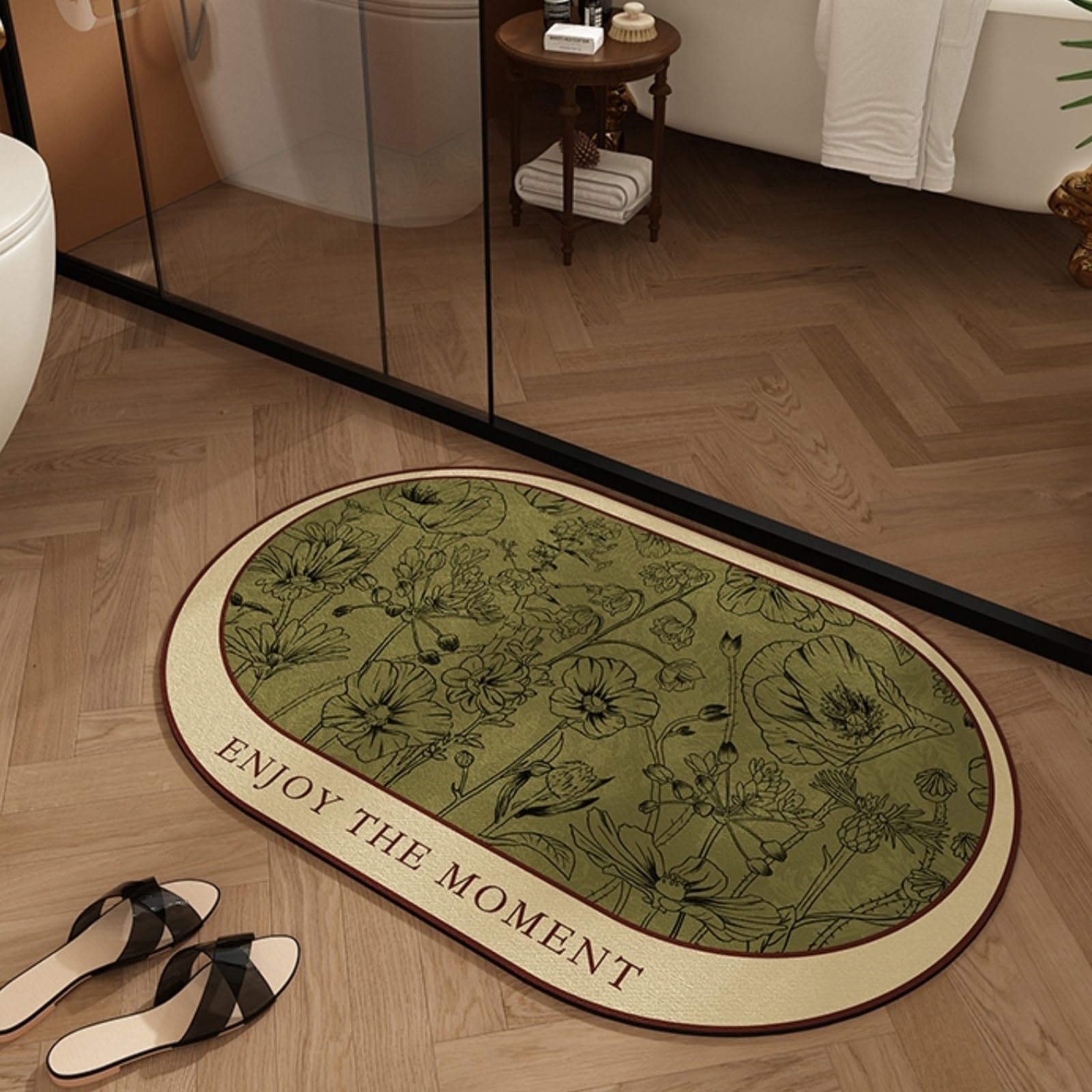 Tapis en boue de diatomée pour salle de bain et cuisine saine