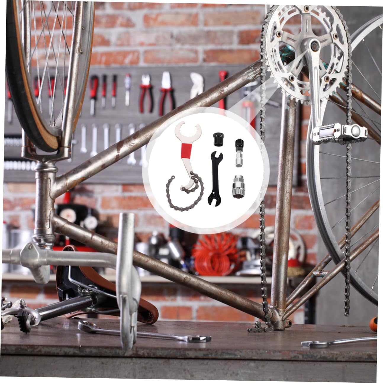 GALPADA Estrattore per Guarnitura in Metallo Strumenti per Riparazione Bicicletta Estrattore per Scanalato Denti Adatto per Bici e Mountain Bike