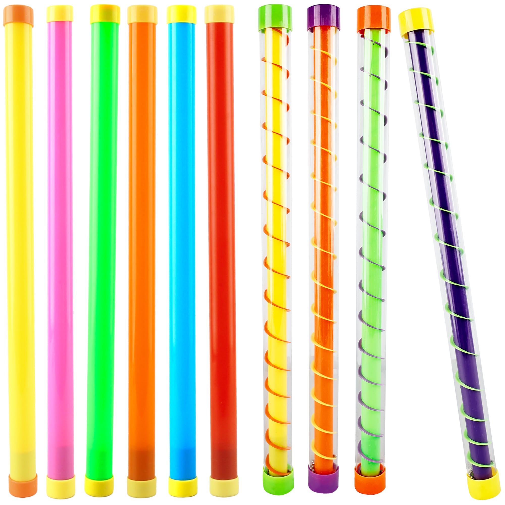 10 Pack Groan Tube Noise Makers Novelty Plastic Groan Tube Colorful Noise Stick Sound Tubes Toys for Family Gathering Party Favors Birthday Gifts
