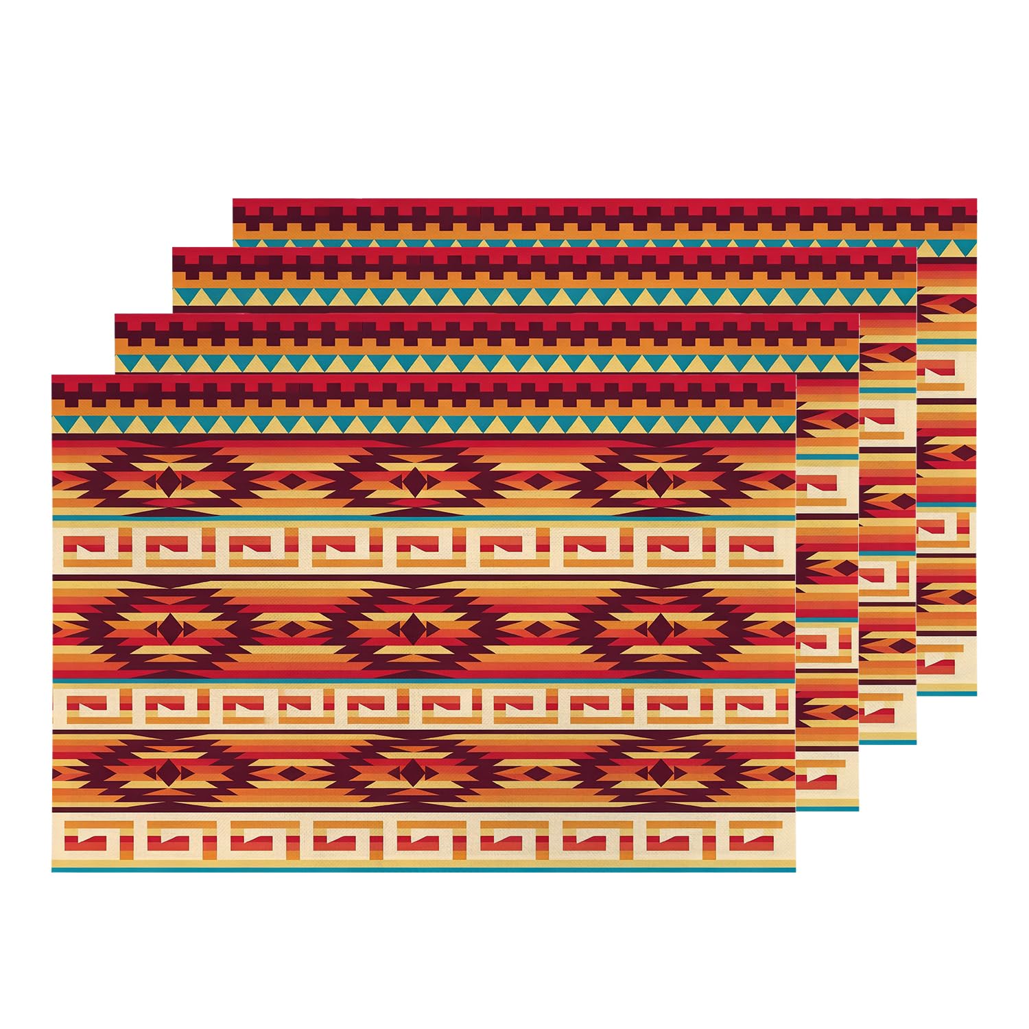 Sets de table aztèques Shrahala pour sublimer vos dîners de cuisine