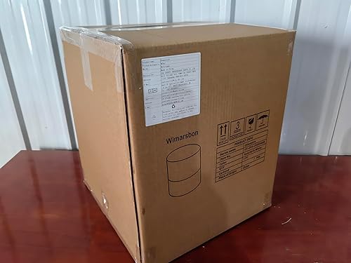 Miniatura 8 de Mxfurhawa Otomano redondo, puf trenzado a mano natural, reposapiés con marco de madera maciza, acento rústico, puf de granja, decoración bohemia o