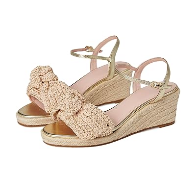 Kate Spade New York Leandra Raffia Espadrille Wedge Sandal Women