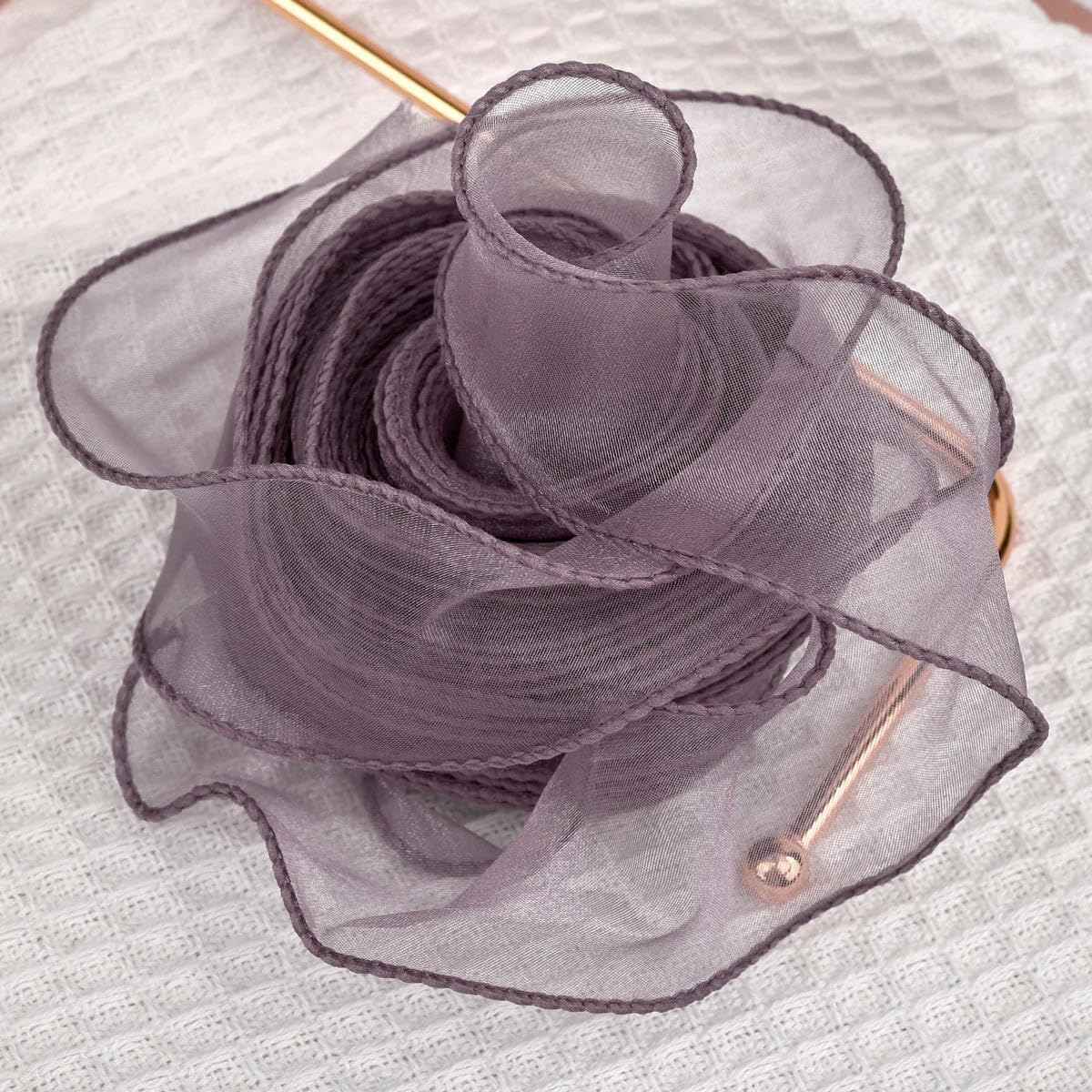 VICIYOO 4cm Fishtail Organza Yarn Ribbon Wave Edge Lace DIY Bouquet Packaging Bow Wedding Decoration Sewing Fabric Decor