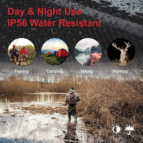 Miniatura 6 de Rexing B1 (color de fibra de carbono) gafas de visión nocturna binoculares con pantalla LCD, cámara digital infrarroja (IR), grabación dual de foto