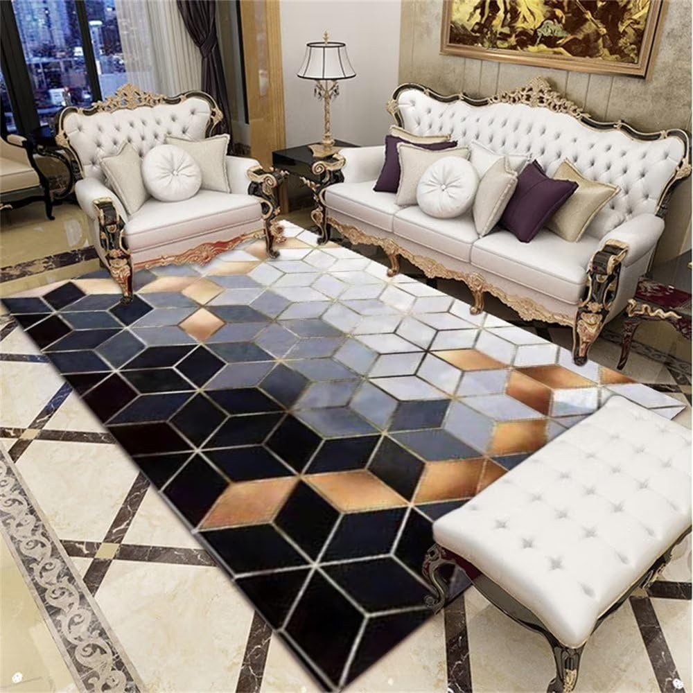Dywaniki i maty kreatywna geometria dywaniki nocne czarny dywan zewnętrzny bieżnik biurko krzesło mata do dywanów i mat dziewczyna sypialnia akcesoria 130 x 190 cm