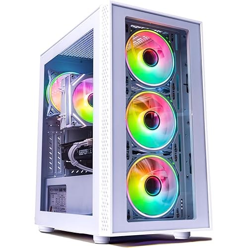 NOVATECH Titan Prebuilt Gaming PC Desktop Computer - RTX 5060 - Ryzen 5-1TB M.2 SSD - 16GB RAM WiFi/BT, Win 11 Pro - Gaming Computer Tower, Pre Built PC Gaming - 1 Year Warranty