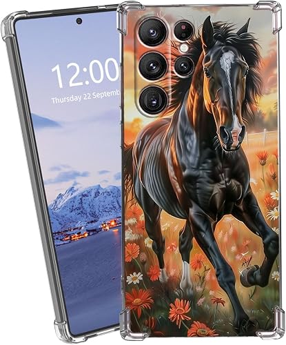 VACGBJPG Transparent Phone Case for Samsung Galaxy S25 Ultra Model, Four-Corner 