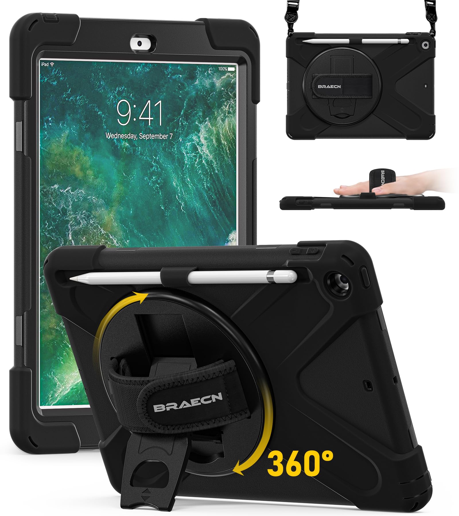Amazon.com: BRAECN Case for iPad 6th/5th Generation 9.7 inch 2018