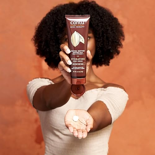 Miniatura 9 de Cantu Therapy Crema corporal hidratante de manteca de cacao para pieles muy secas, 8.5 onzas
