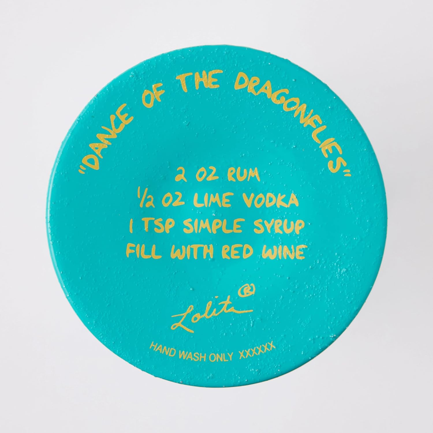 Enesco Lolita Dance of the Dragonflies Hand-Painted Artisan Wine Glass, 15 Ounce, Multicolor - Image 7