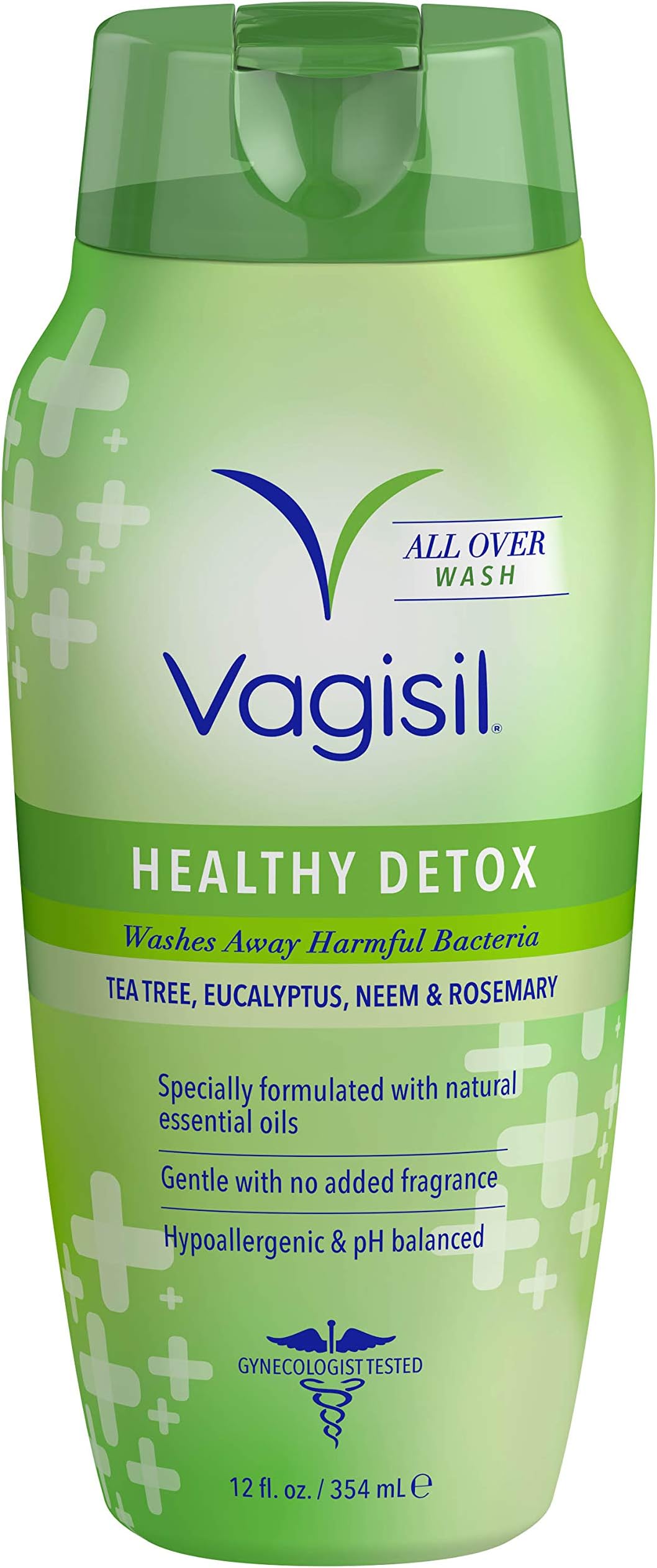 Vagisil Feminine Wash for Intimate Area Hygiene, Healthy Detox, All Over Body Wash