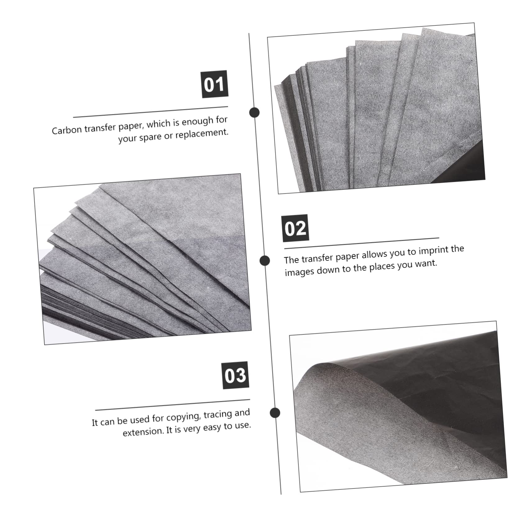 Housoutil Papel De Transferencia De Para Dibujo Y Manualidades Superficies Variadas Para Arte Y Creación Casa 100 Hojas*4