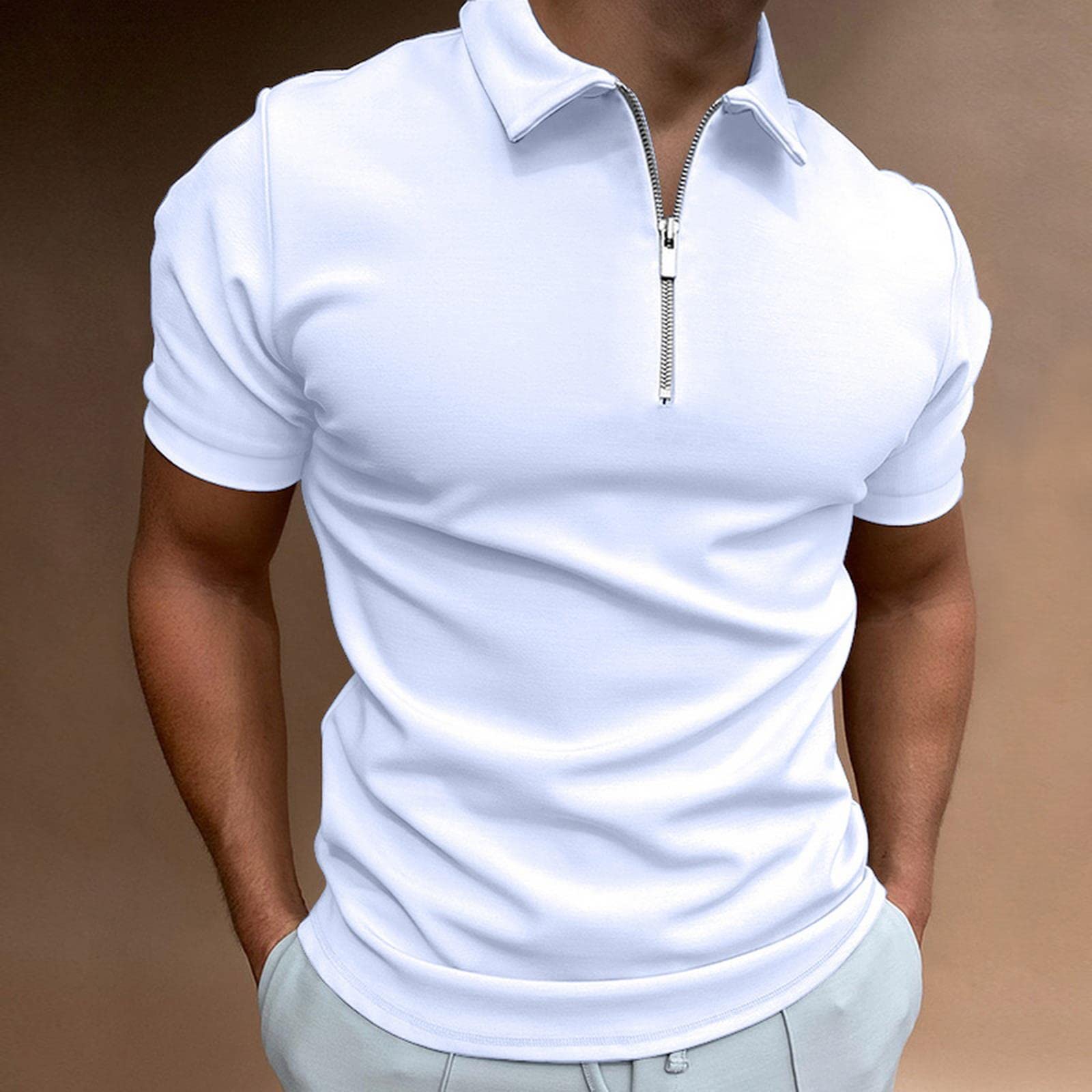 NOGRAX Polo Camicia con Cerniera A Manica Corta A Manica Corta