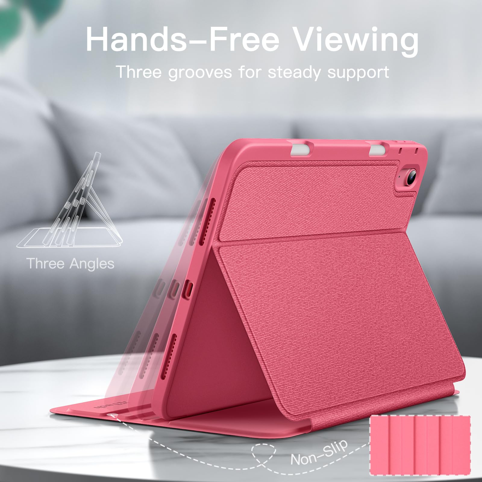 Custodia JETech Per IPad 11a/10a Generazione (2025/2022) Con Portapenne - Navy - Foto 3