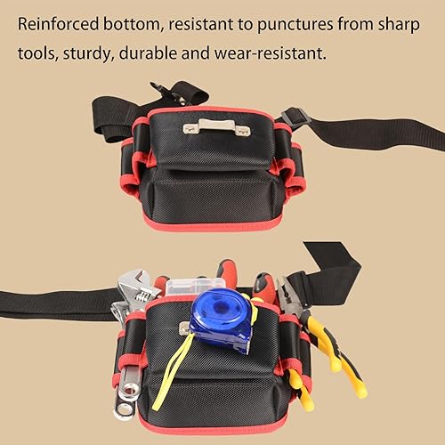 Miniatura 4 de Bolsa de herramientas multifunción antiarañazos, resistente al desgaste, compacta, para reparación de automóviles, bricolaje en casa, con juego de