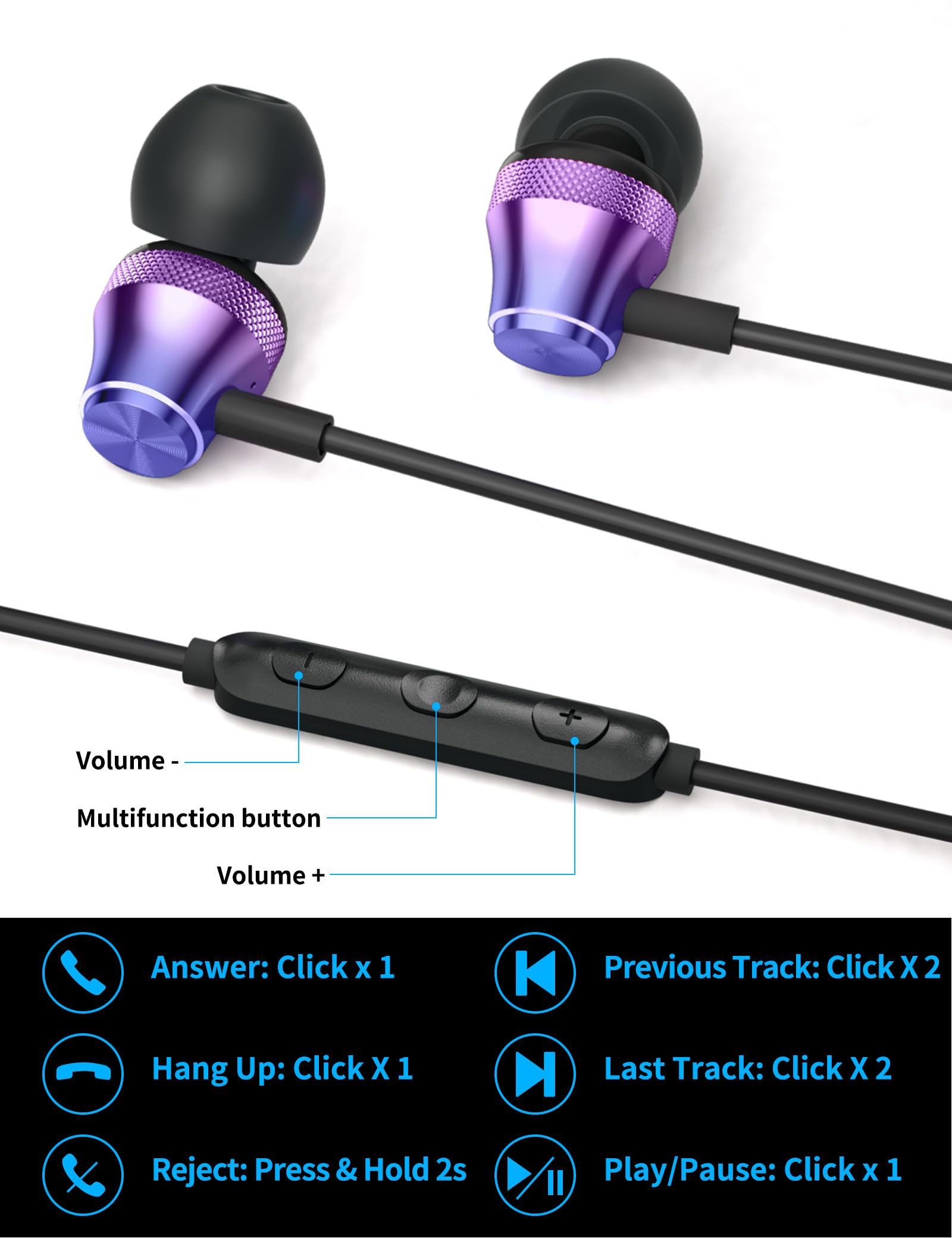 Cuffie USB C con cavo auricolare per iPhone 16 15 Pro Max Samsung S24 S23 A53 A54 Galaxy Tab Z Pixel 9 8 7 cancellazione del rumore HiFi Stereo con cavo in-ear auricolare tipo C per iPad 10 Air 5 4