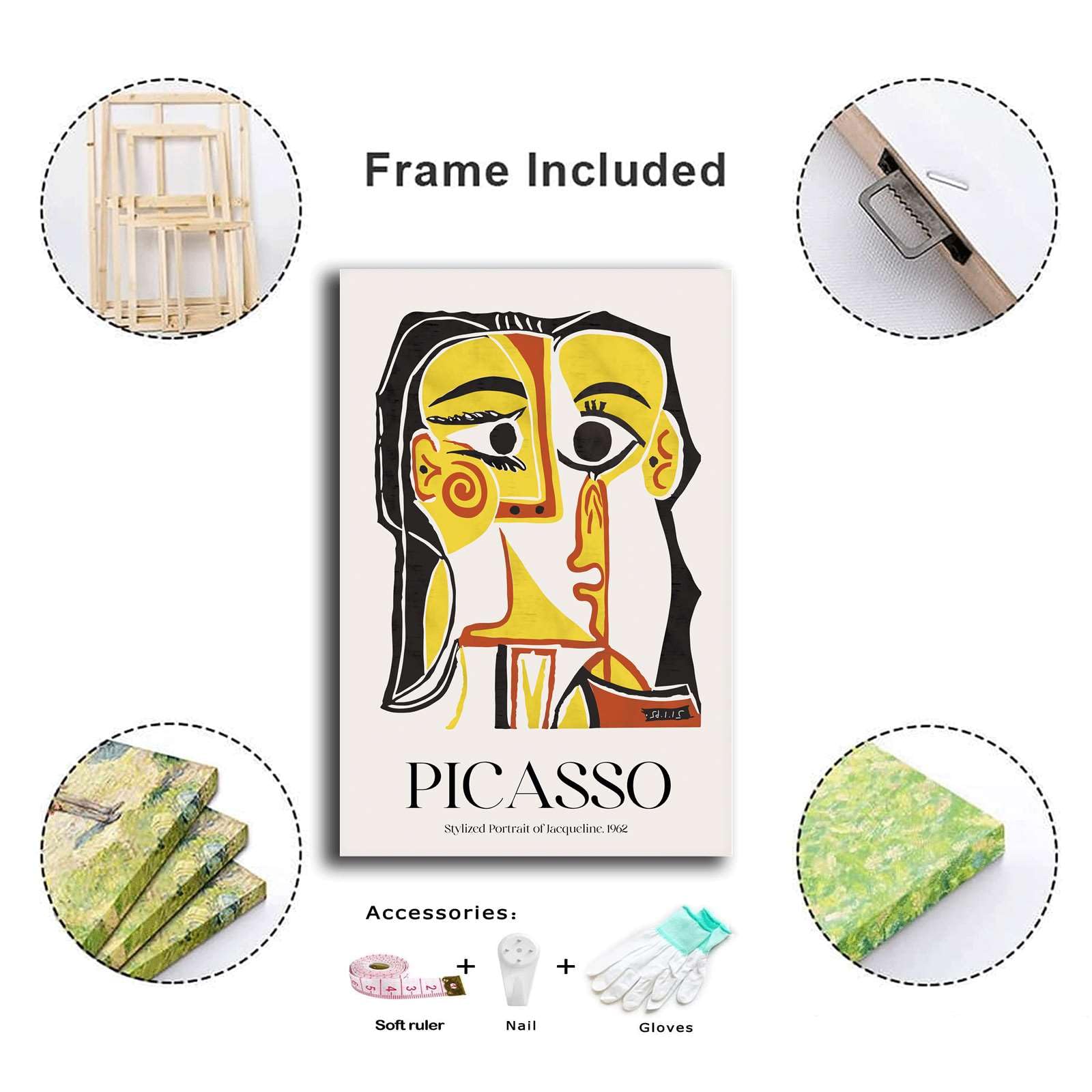 Amazon.com: SFXLUCART Canvas Painting Poster and Print Pablo