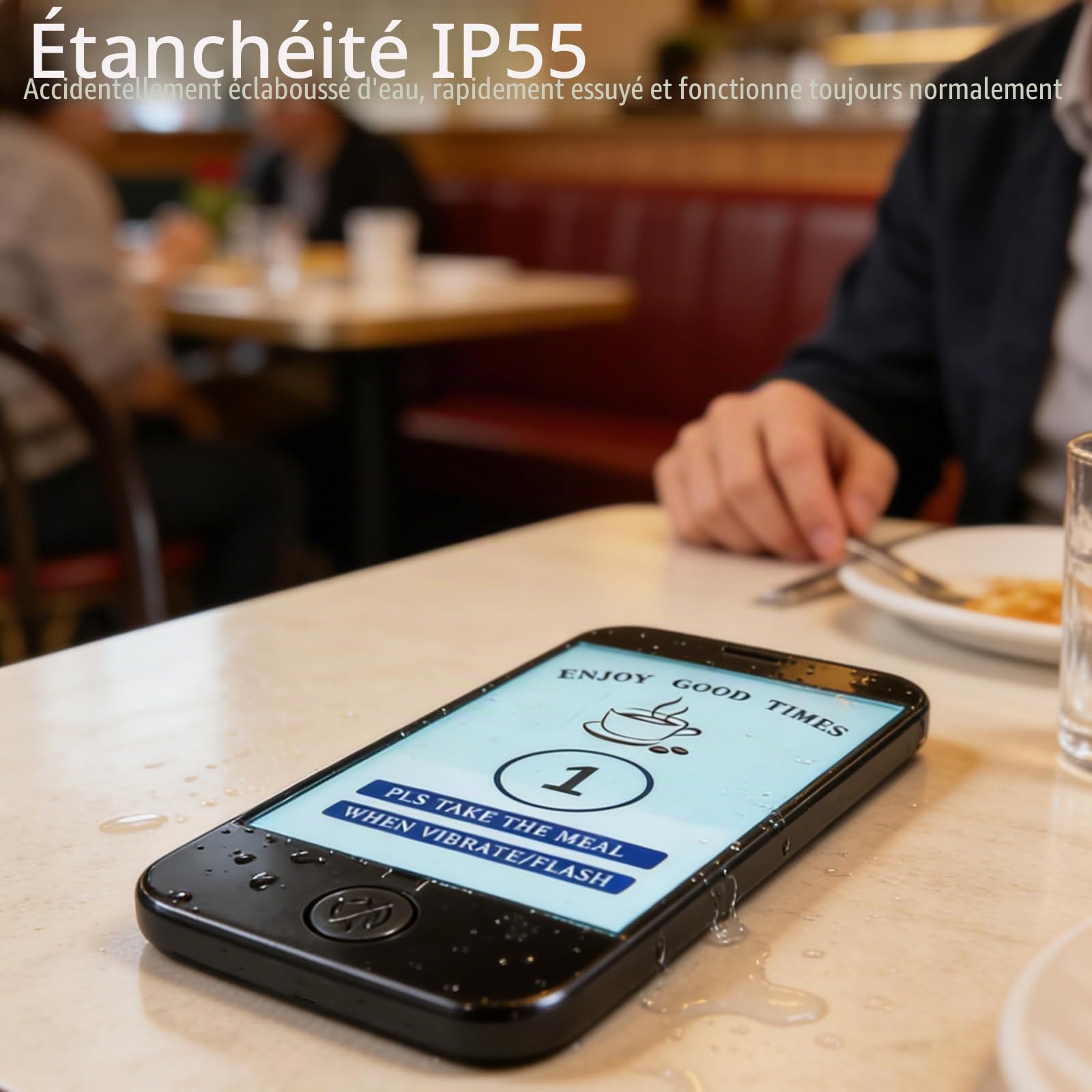 Système de Bipeur, Bipeur Restaurant,600M,7 Modes d'Appel, Étanchéité IP67, 36H de Veille,Bipeur pour Centre de Restauration, Aire de Jeux, Centre Commercial (16 Bipeur)