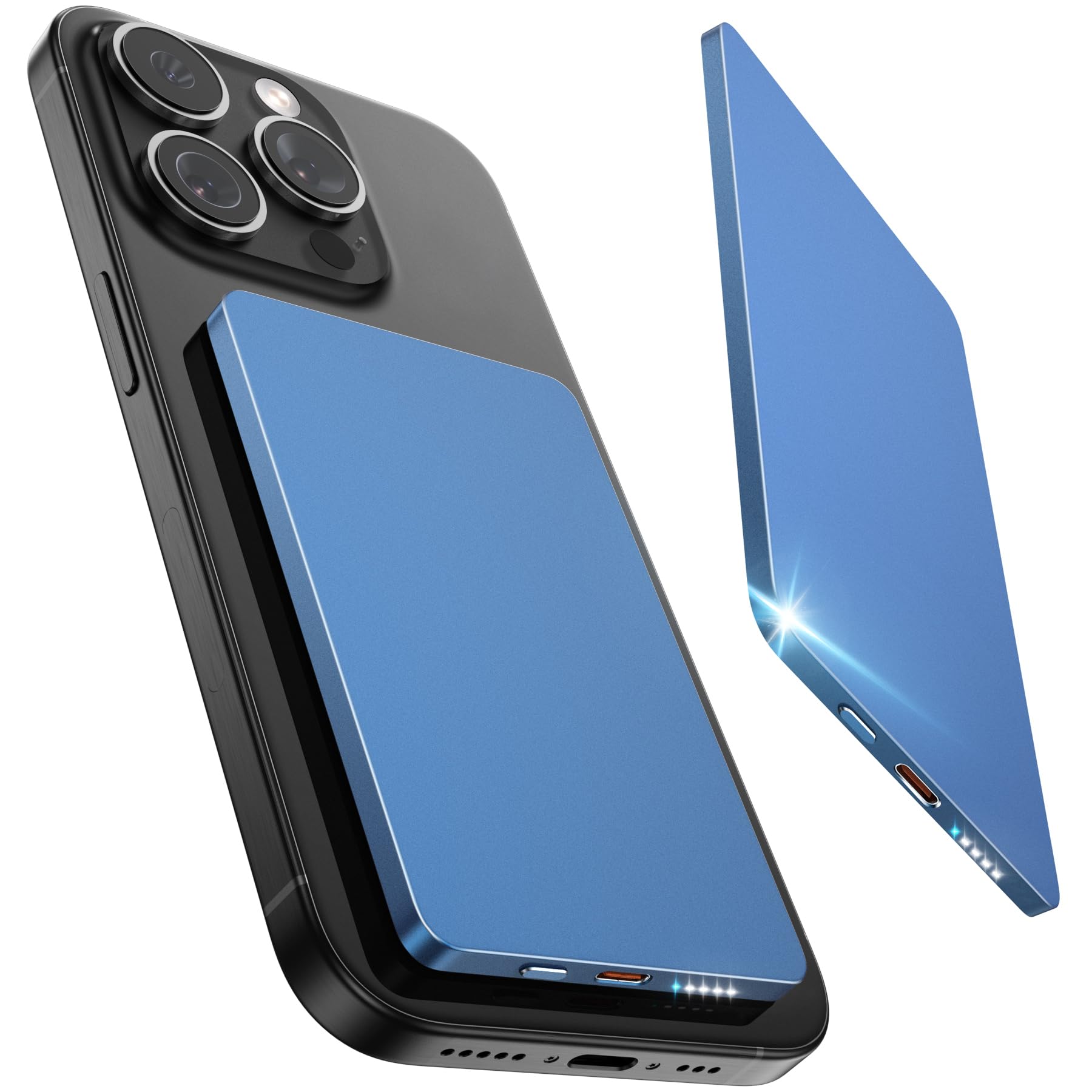 Podoru Powerbank per Mag-safe, 10000mAh Power Bank Magnetico, Powerbank Wireless PD 20W Ricarica Rapida, Caricatore Wireless Portatile per iPhone 17/16/15/14/13/12 Tutto Series-Nero