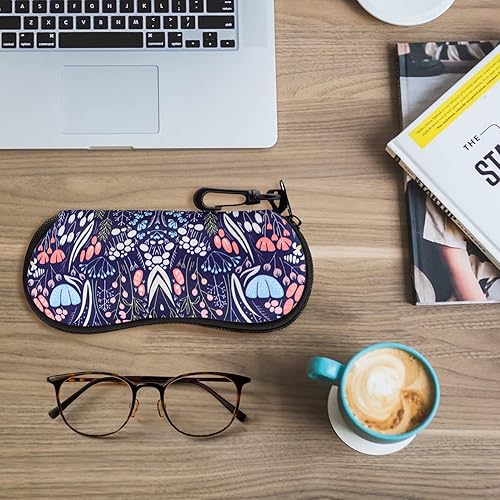 Miniatura 41 de MoKo - Estuche suave, ultra ligero, de neopreno, para lentes de sol, con cremallera y clip para cinturón