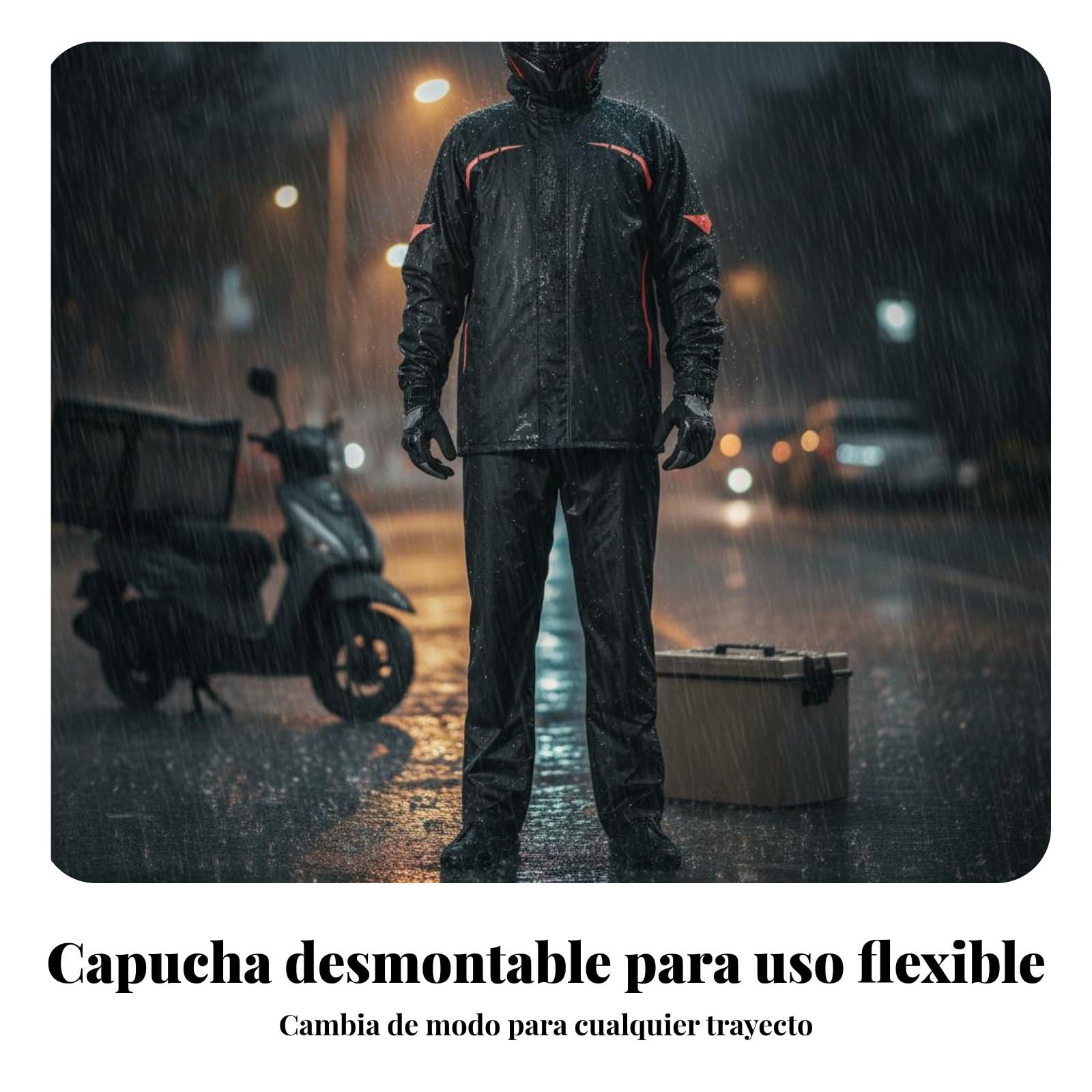 F Fityle Traje Impermeable Conjunto Chubasquero Pantalón Rainwear Equipo Lluvia Ventilación Interna y Refuerzo en Áreas Críticas para Mayor Durabilidad, M, P-oro Mejorado