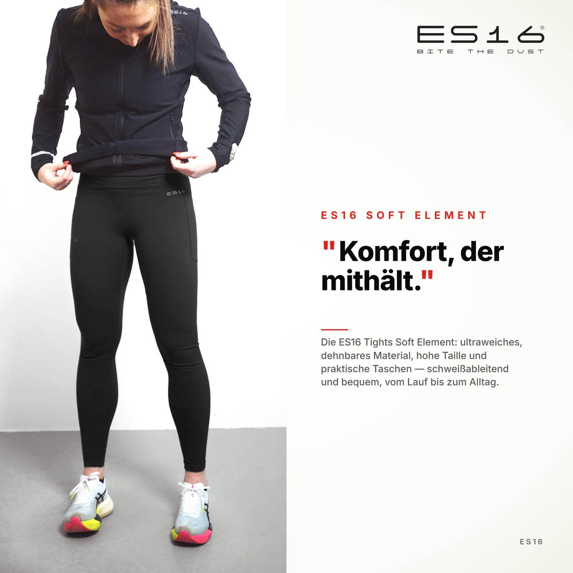Tights Soft Element Mujer | Leggings Deportivos Suaves y Funcionales para Fitness, Yoga y Running – Mallas Elásticas Transpirables