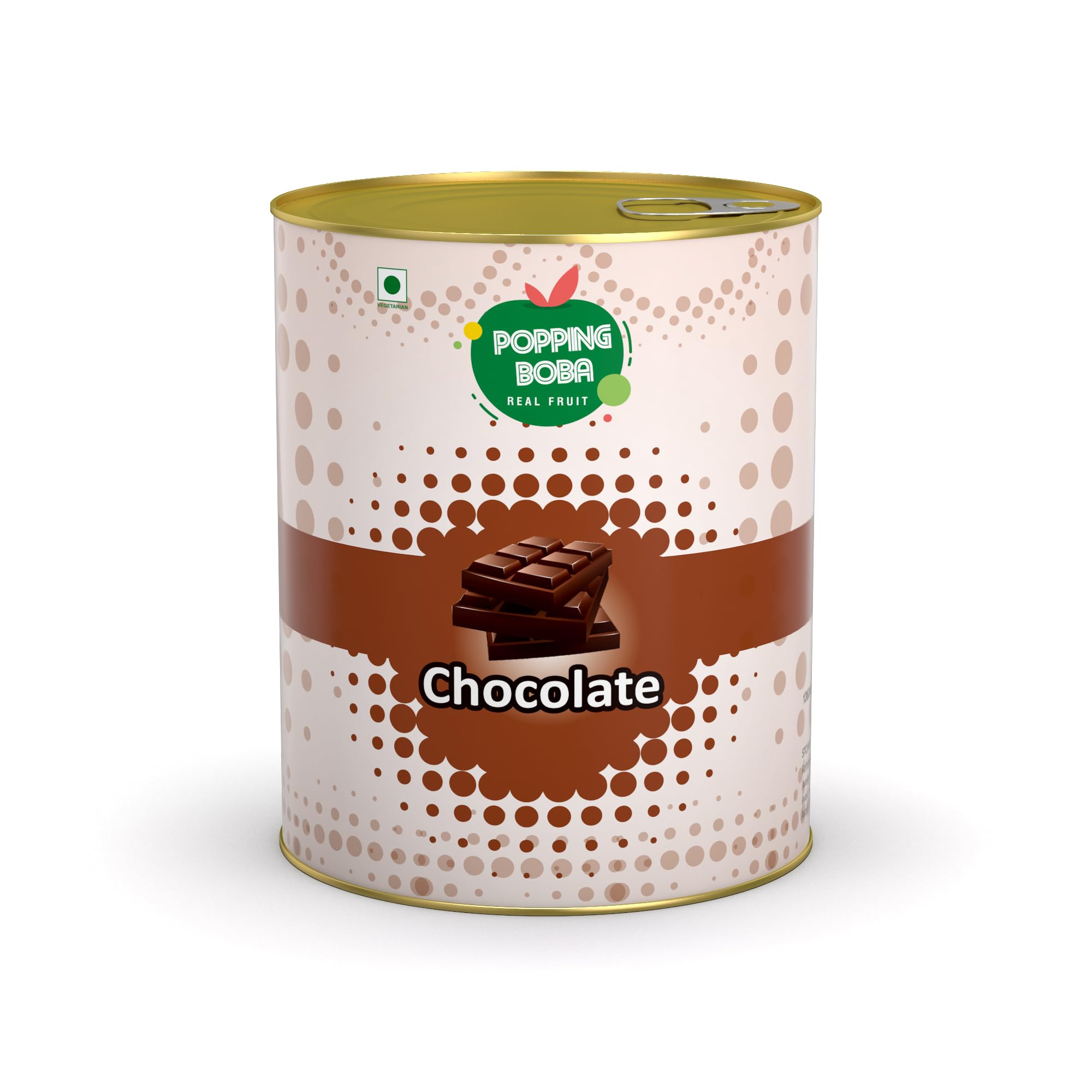 Tea Planet Popping Boba Pearls – Ready-to-Serve Bubble Tea Ingredient, Rich Chocolate Flavor Pearls for DIY Bubble Tea, Smoothies, Milkshakes, Mocktails, Ice Cream, Desserts, and Café Use | Vegan & Vegetarian-Friendly Topping, 400g(400gms, Chocolate)