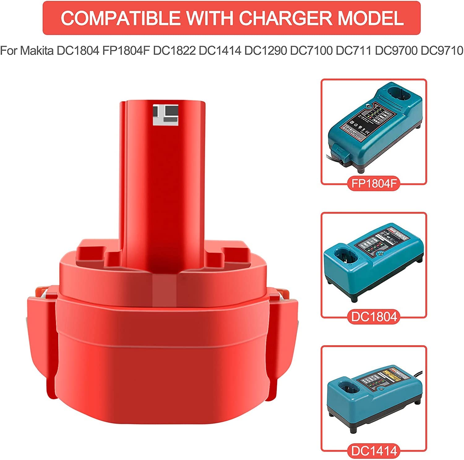 2X PA12 4.0Ah batería de Repuesto Herramienta batería de Repuesto para Makita 12V batería NI-Mh 1220 1222 1233 1234 1235 1235B 1222 1235F Herramienta eléctrica inalámbrica