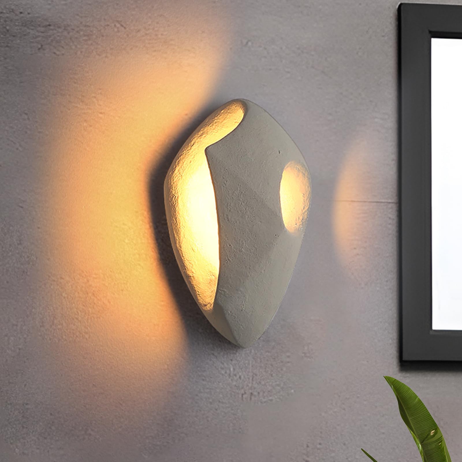 kaixunl 3W Wabi-sabi Style Wall Lights Modern Wall Light Art Deco Wall Lights for Living Room Bedroom Hallway Vanity Mirror Stairs 3000K 15 * 25.2 * 9cm
