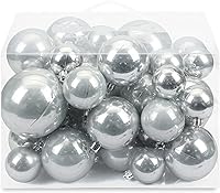 Vista 17 de AMS - Adornos chapados, bolas de Halloween y Navidad, colección de árbol para decoración de fiestas de boda y vacaciones