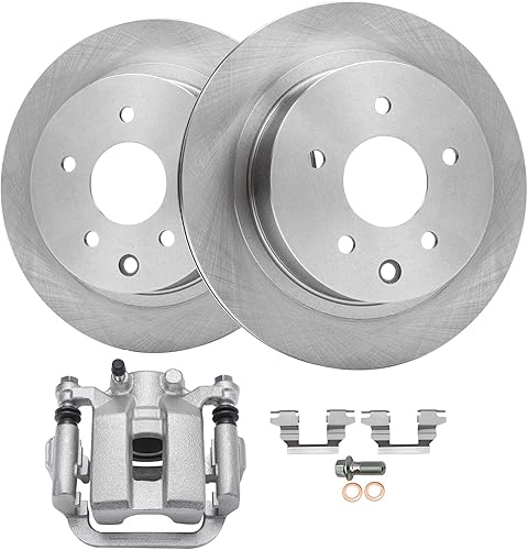 Miniatura 22 de Detroit Axle - Kit de freno trasero para Hyundai Santa Fe 2001-2006, Tucson 2005-2009, Kia Sportage 2005-2010 2002 2003 2004 2007 2008 Rotores de